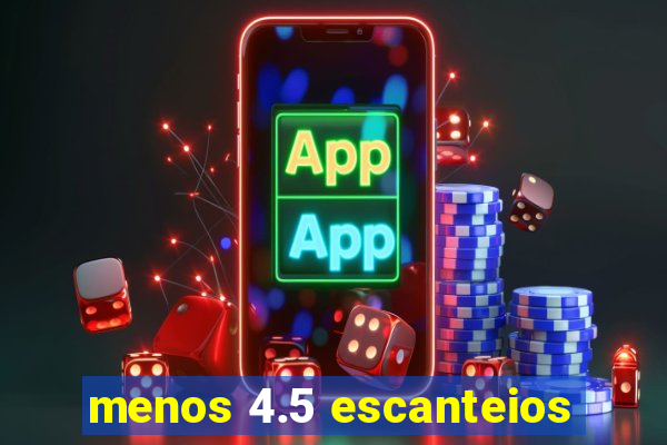menos 4.5 escanteios