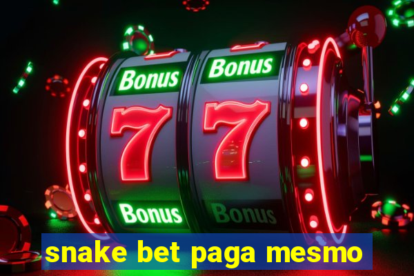 snake bet paga mesmo