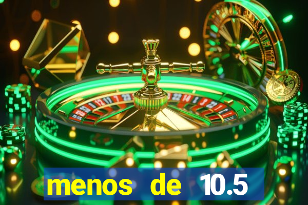 menos de 10.5 escanteios o que significa