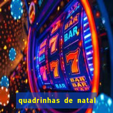quadrinhas de natal para educação infantil