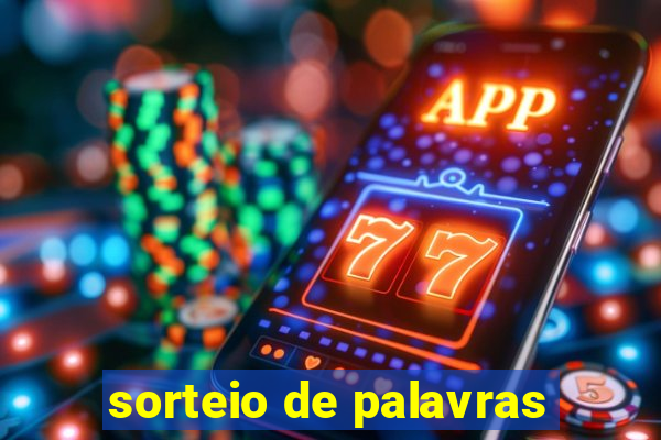 sorteio de palavras