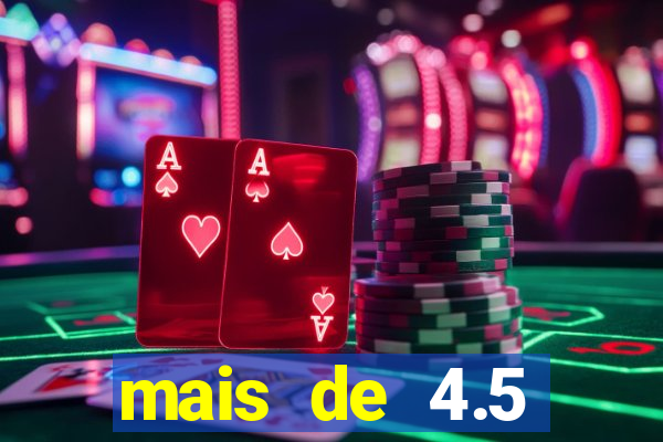 mais de 4.5 escanteios o que significa