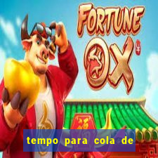 tempo para cola de cano secar