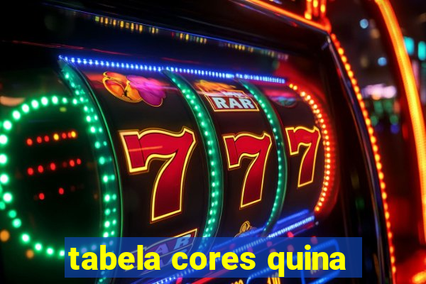 tabela cores quina