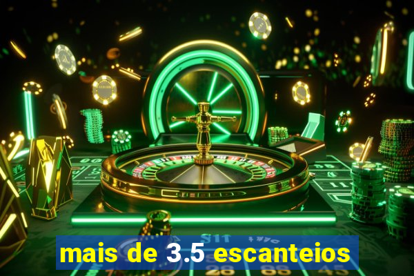 mais de 3.5 escanteios