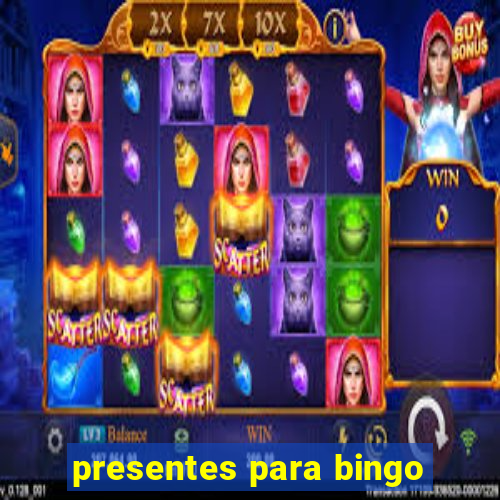 presentes para bingo