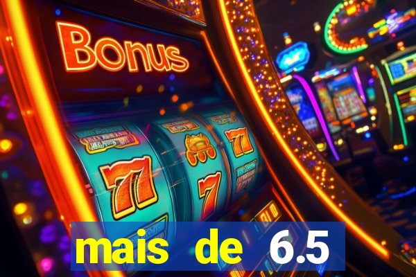 mais de 6.5 escanteios o que significa