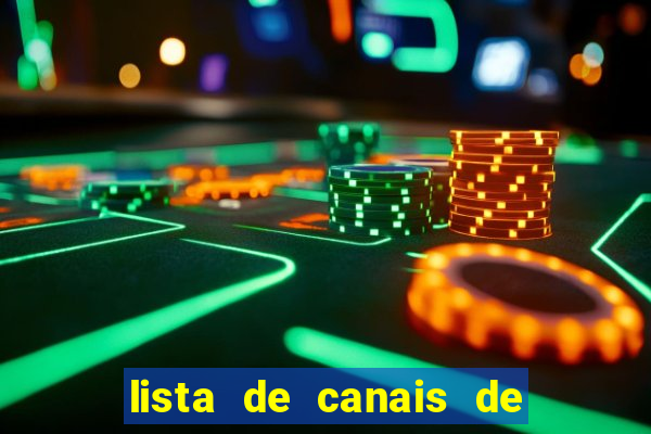 lista de canais de esporte iptv