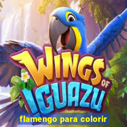 flamengo para colorir