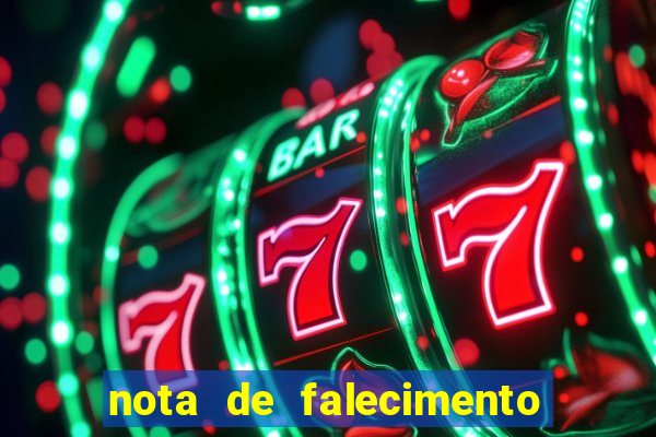 nota de falecimento a tribuna santos hoje