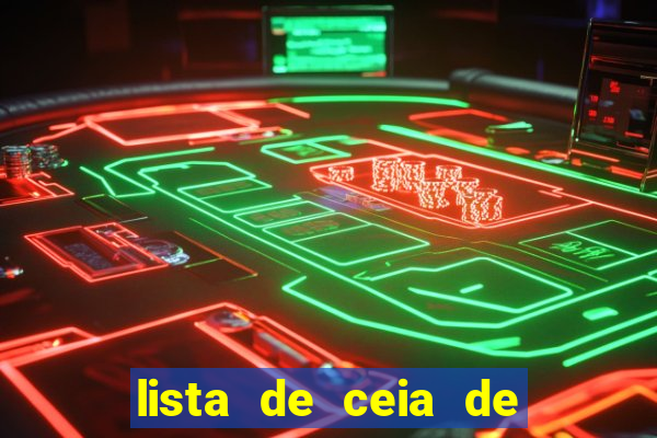 lista de ceia de natal para 20 pessoas