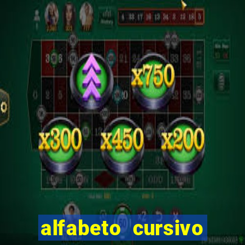 alfabeto cursivo para treinar caligrafia