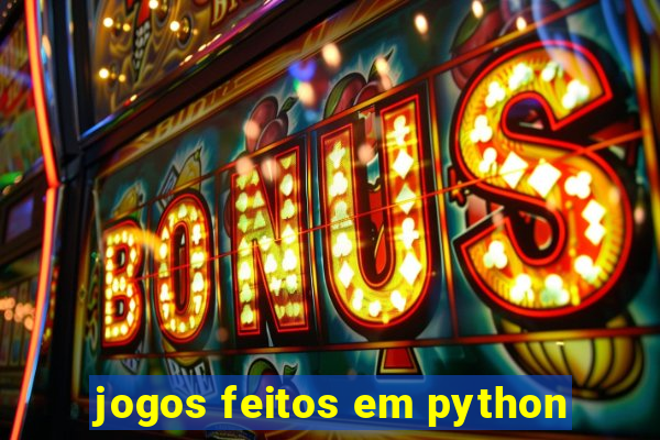jogos feitos em python