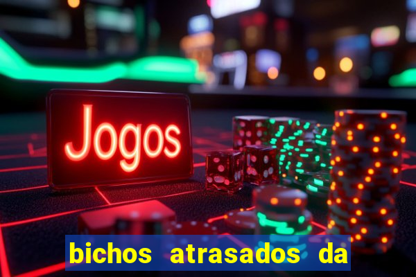 bichos atrasados da loteria federal