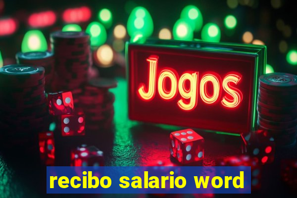 recibo salario word