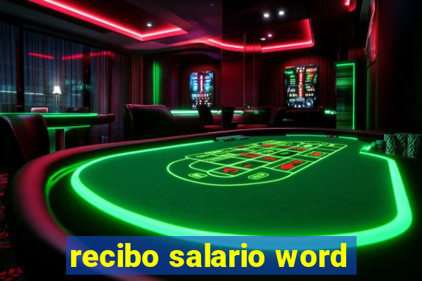 recibo salario word