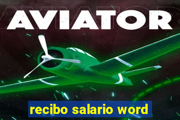 recibo salario word