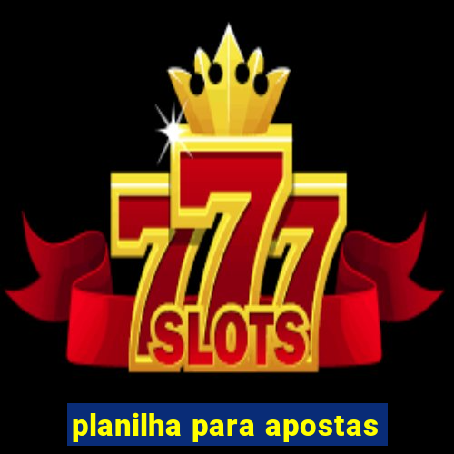 planilha para apostas