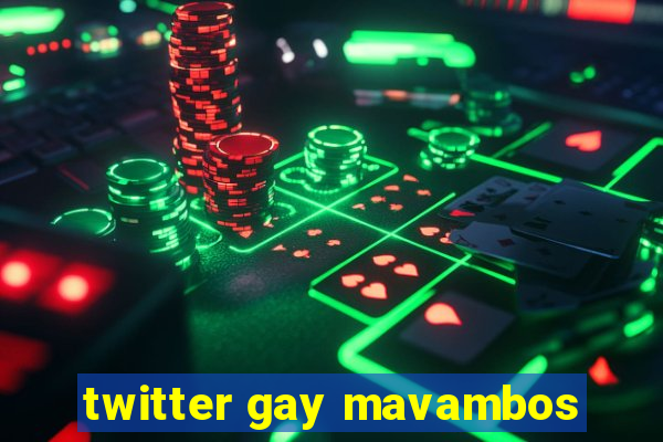 twitter gay mavambos