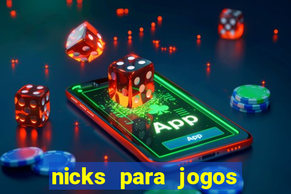 nicks para jogos de tiro