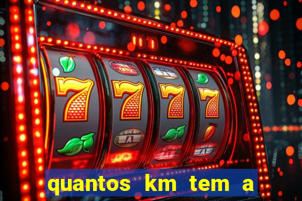 quantos km tem a serra de santos