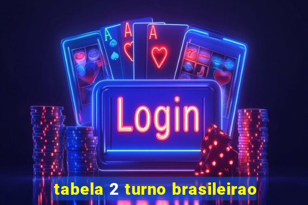 tabela 2 turno brasileirao