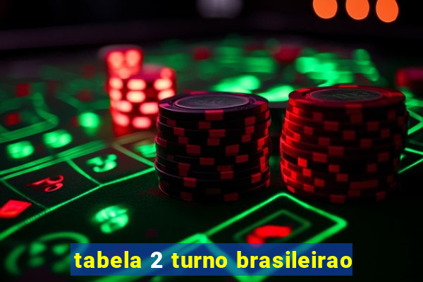 tabela 2 turno brasileirao
