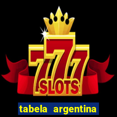 tabela argentina torneo betano