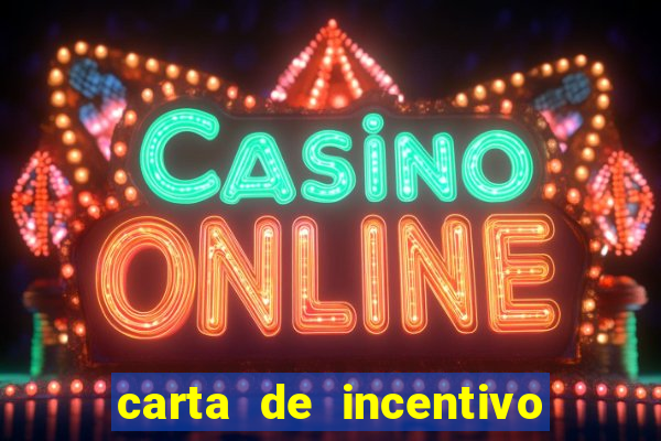 carta de incentivo para alunos