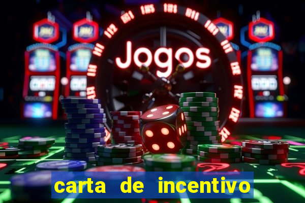 carta de incentivo para alunos