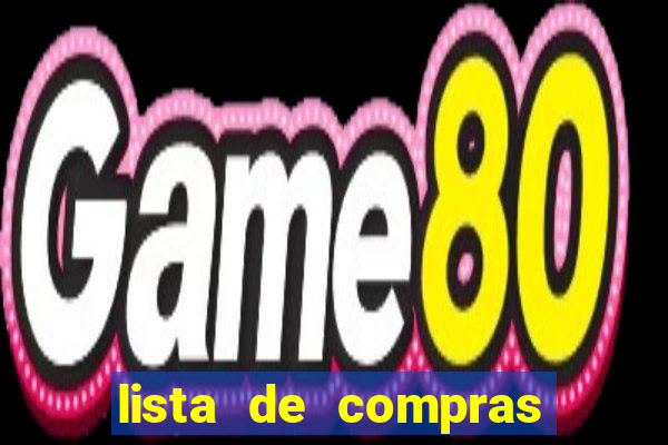 lista de compras supermercado para imprimir