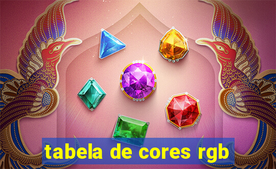 tabela de cores rgb