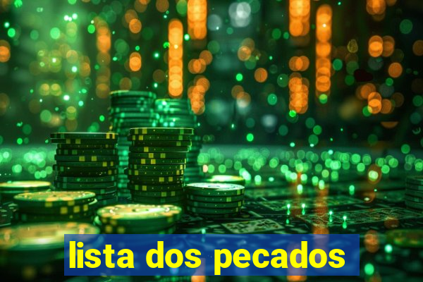 lista dos pecados
