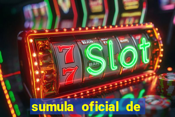 sumula oficial de futebol 7 society excel