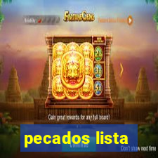 pecados lista