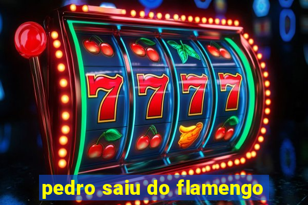 pedro saiu do flamengo