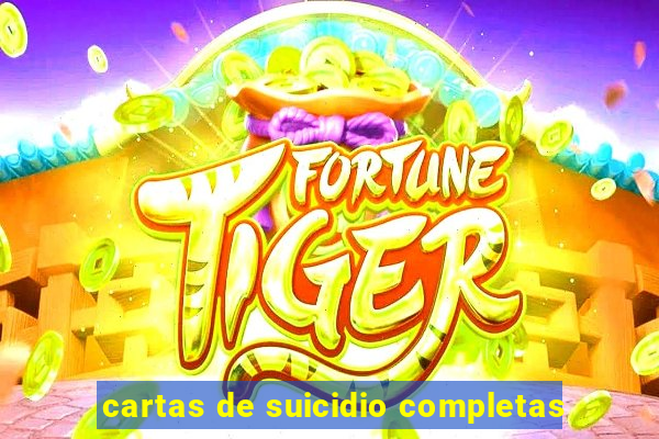 cartas de suicidio completas