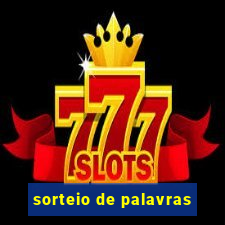 sorteio de palavras
