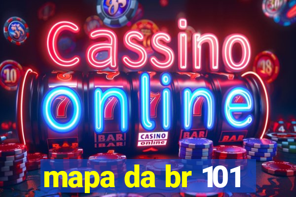 mapa da br 101