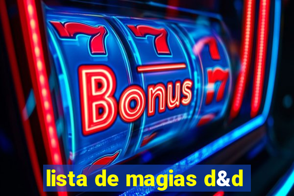 lista de magias d&d
