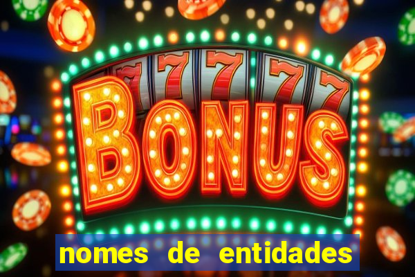 nomes de entidades do mal