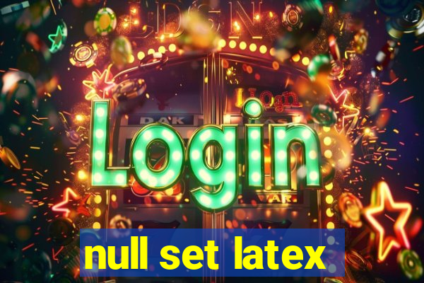 null set latex