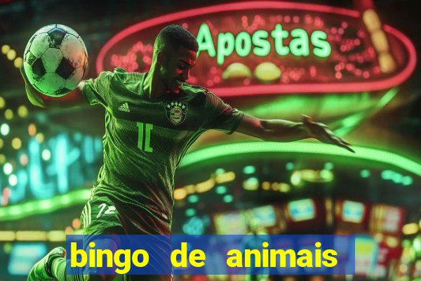 bingo de animais para educa??o infantil