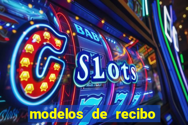 modelos de recibo de pagamento word