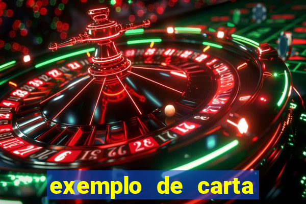 exemplo de carta aberta vestibular