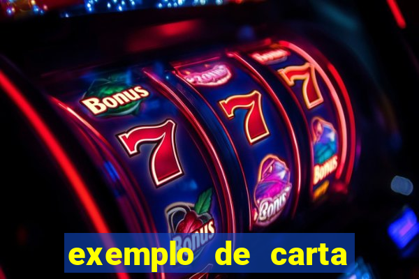 exemplo de carta aberta vestibular