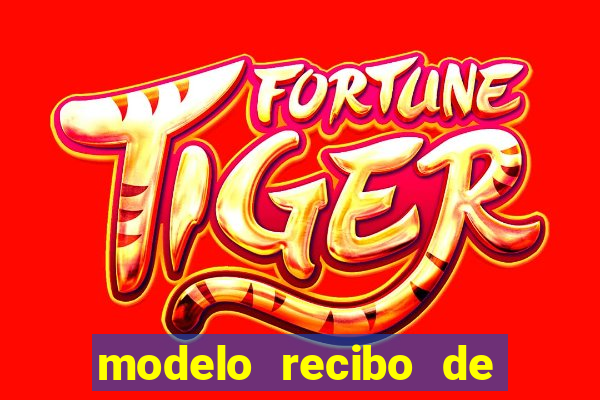 modelo recibo de pagamento word
