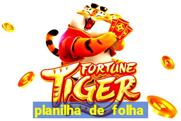 planilha de folha de pagamento