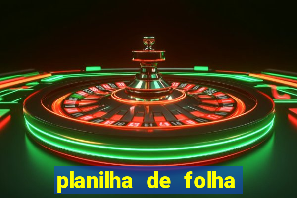 planilha de folha de pagamento