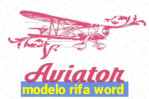 modelo rifa word